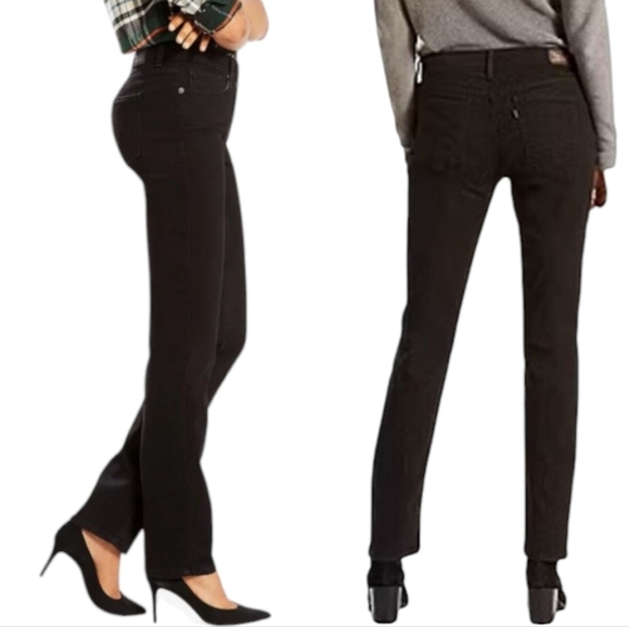 Levi's 505 Straight Leg Soft Black - Picture 2 of 11